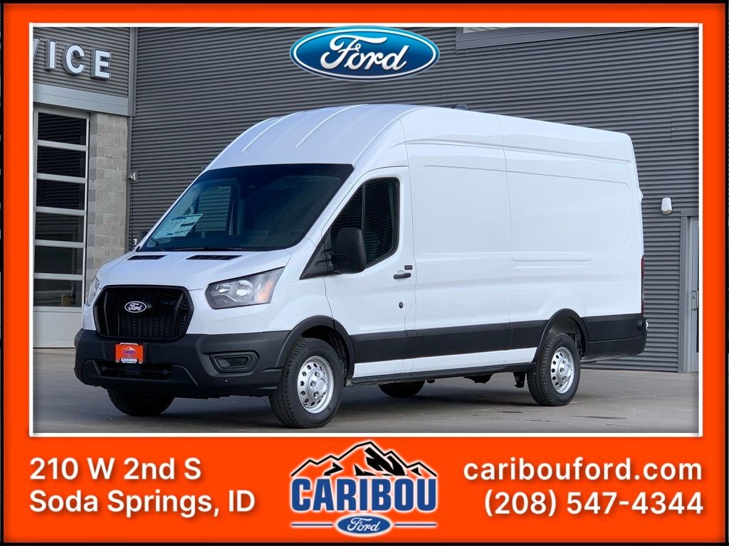 2026 Ford Transit-350 Base in Oxford White — front three-quarter view