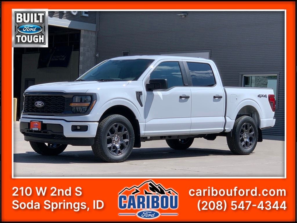 2026 Ford F-150 STX in Oxford White — front three-quarter view