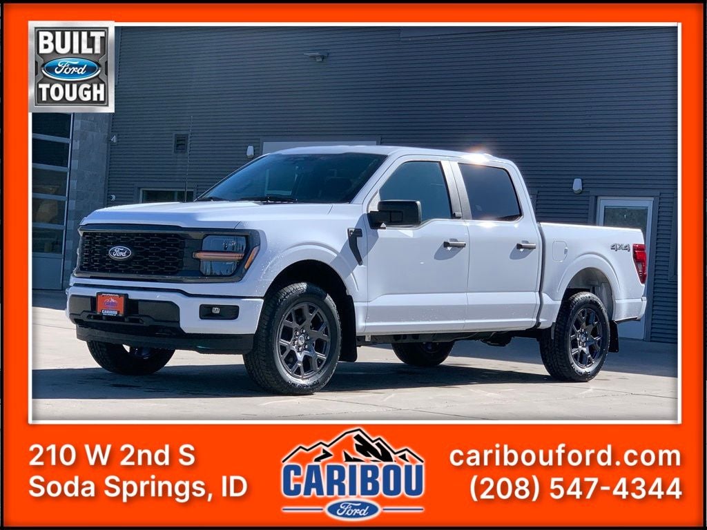 2026 Ford F-150 STX in Oxford White — front three-quarter view
