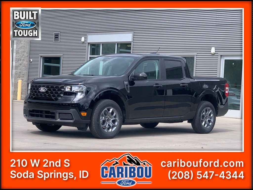 2026 Ford Maverick XLT in Shadow Black — front three-quarter view