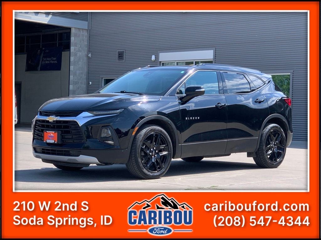 2020 Chevrolet Blazer LT in Black — front three-quarter view